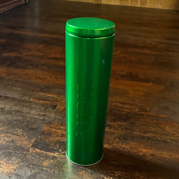 LUSH Empty Green Cylinder Tin for Bath Bomb/Product Storage/Gifting/Display #1 - Picture 2 of 5